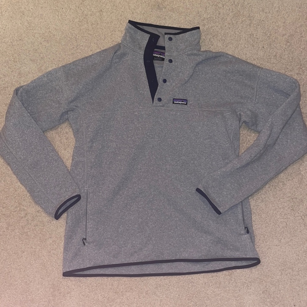 PATAGONIA Gray Pullover, XL, Barely Worn